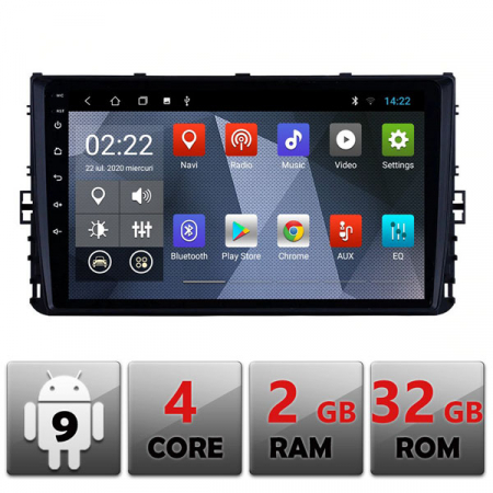 Camere auto - Navigatie dedicata pentru  VW Passat/Golf VII/Polo/Tiguan 2018, Bluetooth,  FM,  GPS,  Wi-Fi, Android 9.0