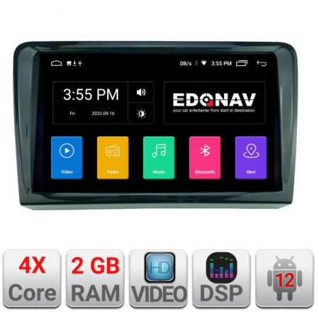 Camere auto - Navigatie dedicata Edonav VW PQB A-VW Ecran Qled, 2Gb Ram,32GB, USB, Bluetooth, Wifi
