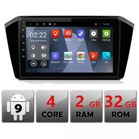 Navigatie dedicata VW Passat 2015-, Edotec EDT-E310, FM, Bluetooth, DSP, GPS, Wi-Fi, Android 9.0 [1]