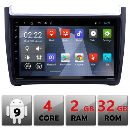 Camere auto - Navigatie dedicata VW Polo 2014-2017 B-655, FM, Bluetooth, Wi-Fi, GPS, Android 9.0