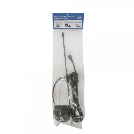 Pachet statie radio auto CB PNI Escort HP 6500, squelch automat + Antena CB PNI Extra 40 lungime 40cm + Baza magnetica [15]