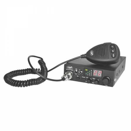 Pachet statie radio auto CB PNI Escort HP 8000L + Antena CB PNI ML160, lungime 145cm + baza magnetica 145 mm [2]