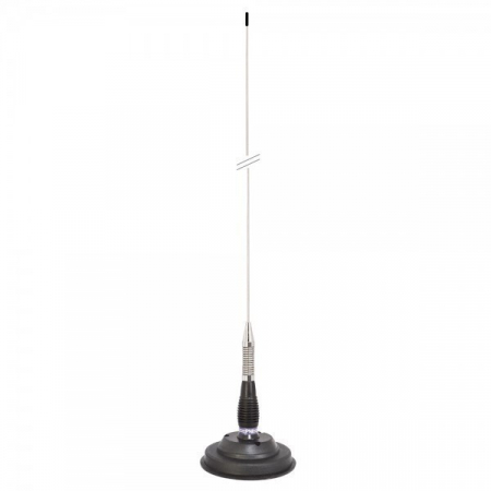 Pachet statie radio auto CB President BARRY II ASC AM/FM, Roger Beep, NB, ANL, Port USB, VOX, 12V/24V + Antena CB PNI ML100 lungime 100cm + Baza magnetica [13]