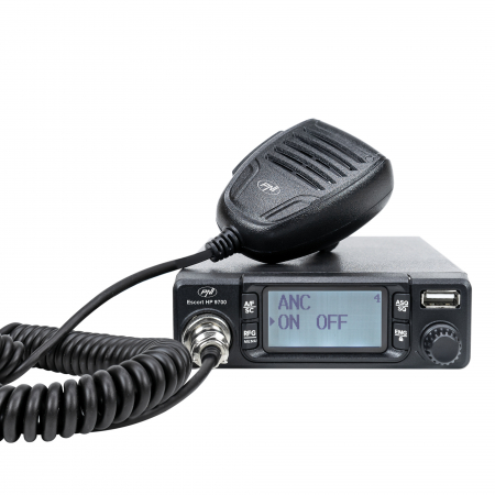 Pachet statie radio CB PNI Escort HP 9700 USB, ANC, ASQ, 12V / 24V, mufa de bricheta inclusa + Antena CB PNI Extra 45 lungime 45cm + Baza magnetica [11]