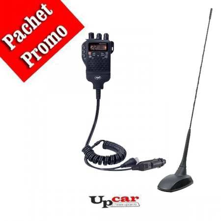 Statii radio auto CB - Pachet statie radio CB portabila PNI Escort HP 62 + Antena CB PNI Extra 48 lungime 45 cm + Baza magnetica