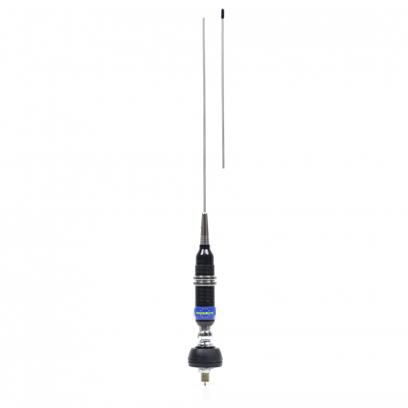 Pachet statie radio CB President BARRY II, 12V/24V + Antena CB President Maryland, lungime 155 cm cu montura prindere fixa + Cablu [5]