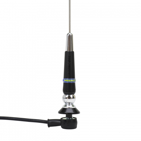Pachet statie radio CB President Harry 3, 12V/24V + Antena CB President Carolina, lungime 43 cm + Montura fixa + Cablu [6]