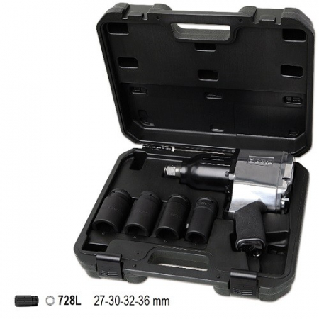 Pistol pneumatic de impact, 3/4", cu set tubulare Beta [1]