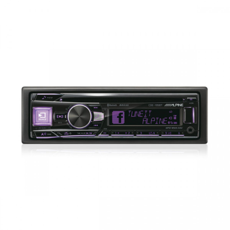 Player auto Alpine CDE-195BT, 4x50W, CD, FM, USB, Aux, Bluetooth, IPod/IPhone, Android [3]