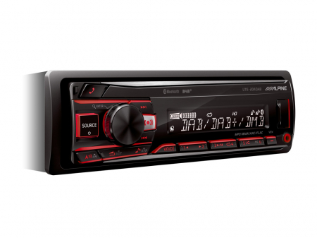 Subwoofere & boxe auto - Player auto Alpine UTE-204DAB, 4x50W, FM, USB, Aux, Bluetooth, DAB+, IPod/IPhone, Android