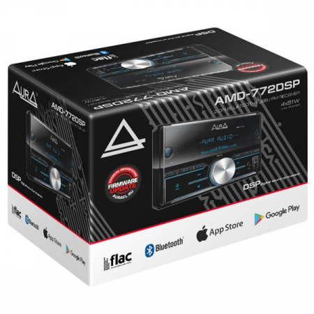 Player auto Aura AMH 772DSP, 4x51W, FM, USB, Aux, Bluetooth, DSP, aplicatie Android/iOS [1]