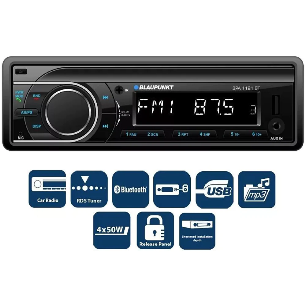 Player auto Blaupunkt BPA1121BT, 4x50W, FM, USB, Aux, Bluetooth [1]