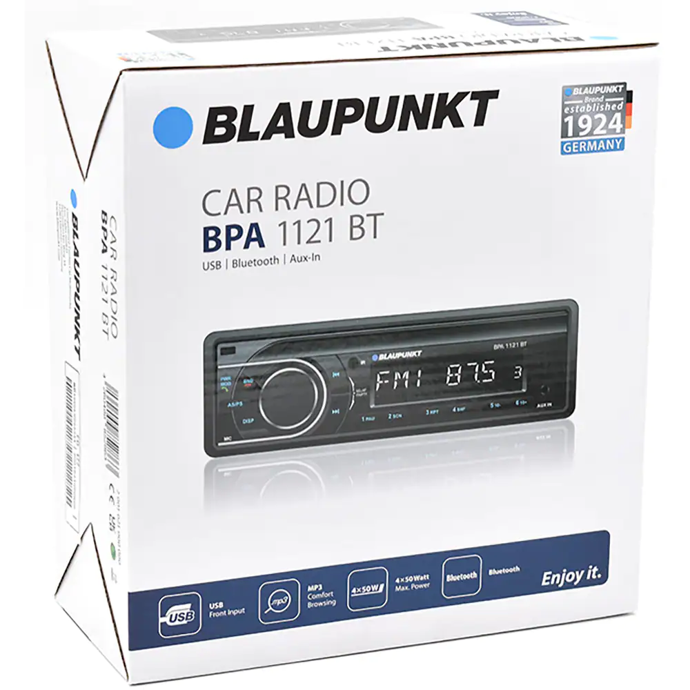 Player auto Blaupunkt BPA1121BT, 4x50W, FM, USB, Aux, Bluetooth [2]