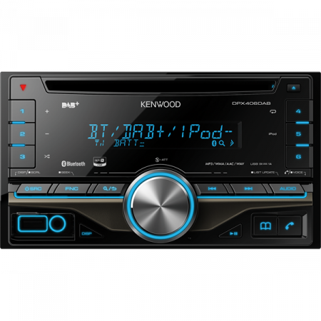 Player auto Kenwood DPX-406DAB, 4x50W, CD, FM, USB, AUX, Bluetooth, IPod/IPhone, Android [1]