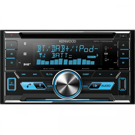 Subwoofere & boxe auto - Player auto Kenwood DPX-7200DAB, 4x50W, CD, FM, USB, Aux, Bluetooth, IPod/IPhone