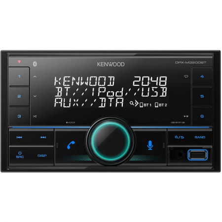 Subwoofere & boxe auto - Player auto Kenwood DPX-M3200BT, 4x50W, FM, USB, Aux, Bluetooth, compatibil iPod/iPhone