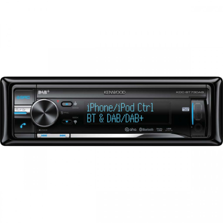 Player auto Kenwood KDC-BT73DAB, 4x50W, CD, FM, USB, Aux, Bluetooth, IPod/IPhone [1]