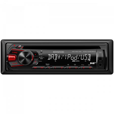 Player auto Kenwood KDC-DAB361U, 4x50W, CD, FM, USB, Aux, IPod/IPhone [1]