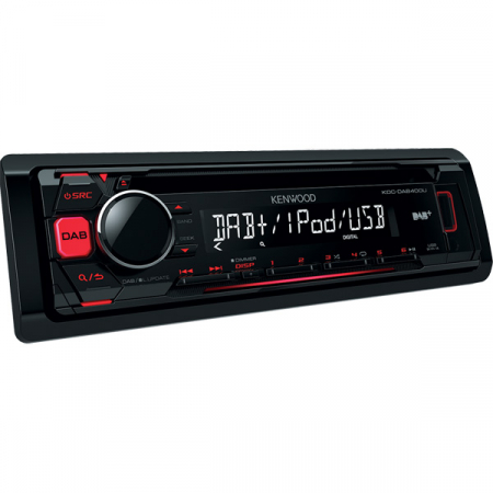 Radio, CD, DVD player auto - Player auto Kenwood KDC-DAB400U, 4x50W, CD, FM, USB, Aux, IPhone/IPod, Android