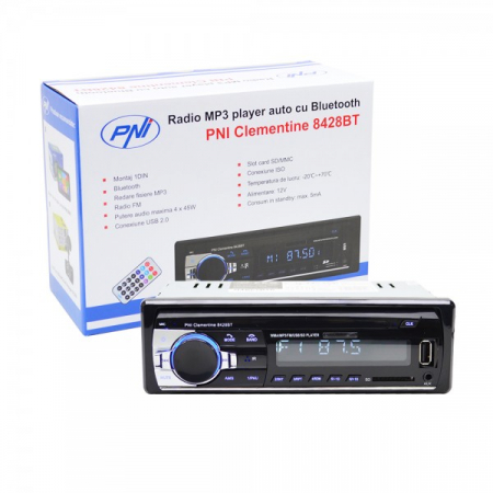 Player auto PNI Clementine 8428BT, 4x45W, FM, USB, Aux, SD card, Bluetooth [1]