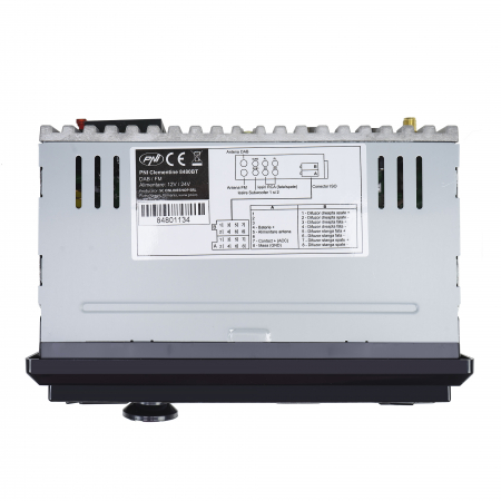 Player auto PNI Clementine 8480BT, DAB si RDS radio MP3 player auto  4x45w, 12/24V, 1 DIN, cu SD, USB, AUX, RCA, Bluetooth si USB 1.5A pentru incarcare telefon [6]