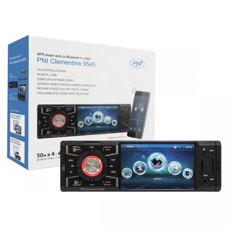 Player auto PNI Clementine 9545, 4x50W, FM, USB, Aux, card SD, Bluetooth, display 4 inch, Android, IPod/IPhone [4]