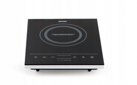 Electrocasnice - Plita cu inductie MPM MKE-06, 1800W, temporizator 0 - 180 min, reglarea temperaturii 60° C - 240° C, panou tactil, afisaj LED, avertizare sonora, negru