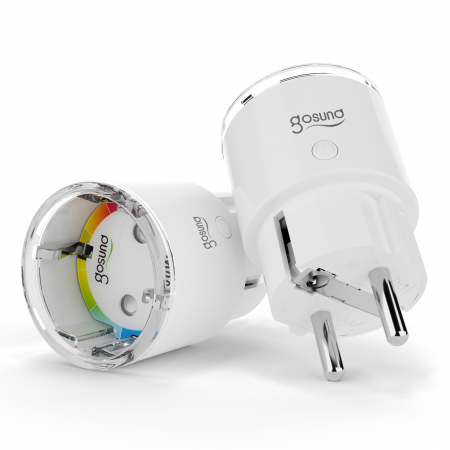 Priza inteligenta Gosund EP2, Wi-Fi, 10A, 2500W, monitorizare consum energie, Smart Life, Tuya, alb [2]