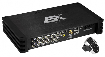 Subwoofere & boxe auto - Procesor de sunet auto ESX QE812SP, 12 canale DSP, control din aplicatie mobila