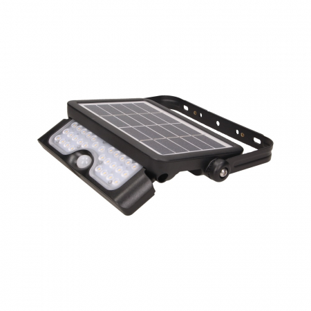 Proiector ADVITI LUX AD-SL-6108BLR4, incarcare solara, 3000mAh, 5W, LED SMD, senzor de miscare 120°, 500lm, IP65, 4000K, negru [3]