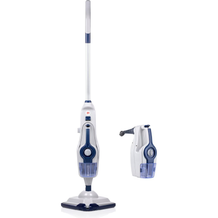 RESIGILAT Aparat de curatat cu abur Dirt Devil DD7003,1600 W, capacitate rezervor apa 280 ml, rezervor de detergent 150ml, 5 accesorii, Alb-Albastru [7]