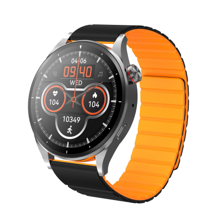 RESIGILAT Ceas Smartwatch Maxcom FW66 Iron R, ecran 1.43” AMOLED, rezolutie 466×466, 300 mAh, Apeluri, Notificari, Incarcare Rapida, Rezistent apa si praf, Ideal Pentru Monitorizarea Sanatatii, peste [6]