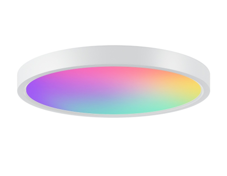 RESIGILAT Plafoniera LED RGB+CW inteligenta Gosund LB12, Wi-Fi/Bluetooth, cu telecomanda, 24W, 1920 lm, lumina alba si colorata, control vocal, IP54, 30cm [1]