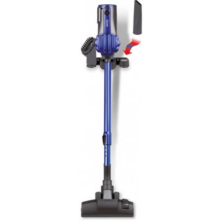 RESIGILAT Aspirator vertical fara sac 2 in 1 MPM MOD-34, 600 W, 0.7l, filtrare in 3 etape, tub telescopic din aluminiu, cablu 7 m, Albastru/Negru [5]