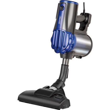 RESIGILAT Aspirator vertical fara sac 2 in 1 MPM MOD-34, 600 W, 0.7l, filtrare in 3 etape, tub telescopic din aluminiu, cablu 7 m, Albastru/Negru [1]