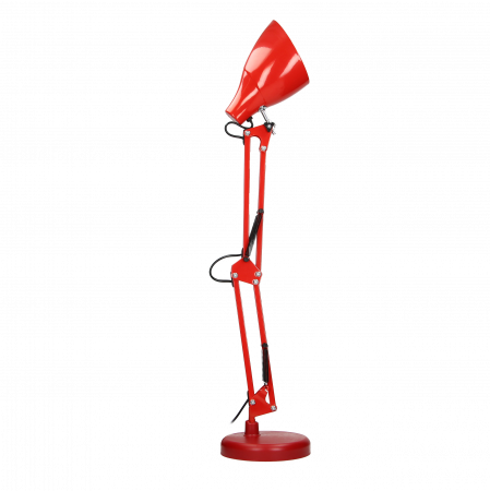 RESIGILAT Lampa de birou VIRONE DIAN DL-1/R, E27, 60 W, 3 articulatii mobile, cablu 110 cm cu comutator, otel, rosu [4]