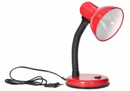 RESIGILATE - RESIGILAT Lampa de birou VIRONE FUPI DL-4/R, E27, 40 W, IP20, cablu 1 m, brat flexibil, otel + plastic, rosu/negru
