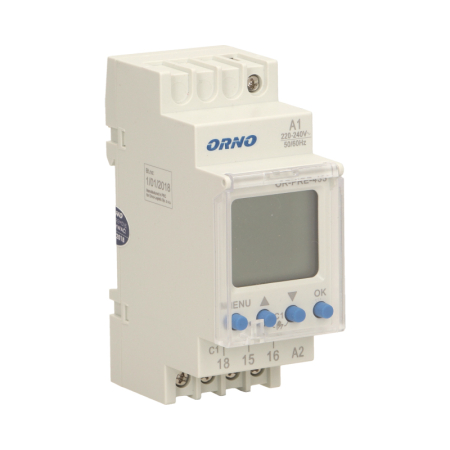RESIGILAT Programator digital ORNO OR-PRE-433, 2300W, 16A, 52 de programe, montaj pe sina DIN TH-35, IP20, alb [3]