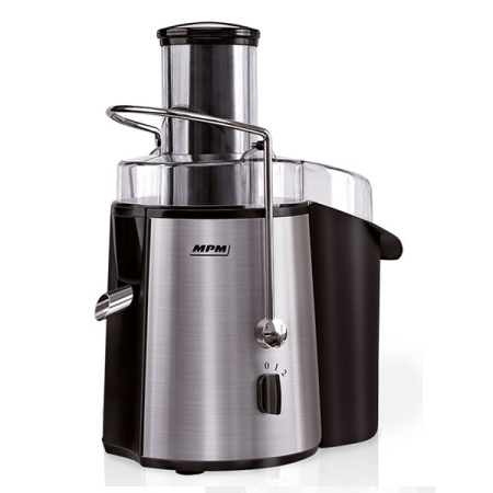 RESIGILATE - RESIGILAT! Storcator fructe MPM MSO-06M, 1000W, 2.2 litri, 2 viteze, 1 litru/minut, carcasa otel inoxidabil