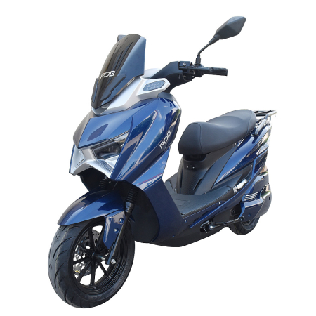 Vehicule electrice - Scuter Electric Fara Permis RDB ROYAL, 2000W, 25km/h, Autonomie Maxima 90km, Albastru