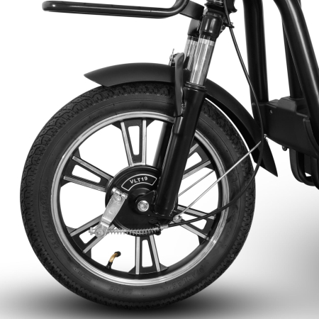 Scuter Electric Fara Permis Volta VSM, 220W, 25km/h, Autonomie Maxima 55km, Cu Pedale, Negru [2]