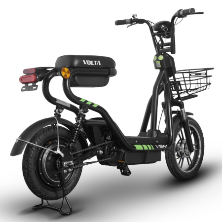 Scuter Electric Fara Permis Volta VSM, 220W, 25km/h, Autonomie Maxima 55km, Cu Pedale, Negru [8]