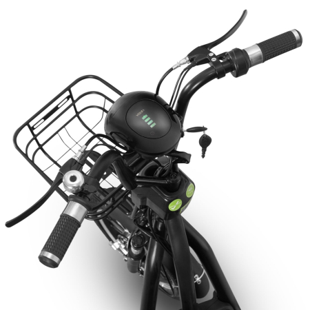 Scuter Electric Fara Permis Volta VSM, 220W, 25km/h, Autonomie Maxima 55km, Cu Pedale, Negru [5]