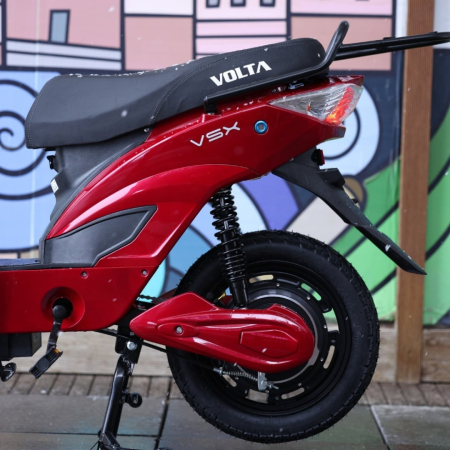 Scuter Electric Fara Permis Volta VSX, 220W, 25km/h, Autonomie Maxima 60km, Cu Pedale, Rosu [6]