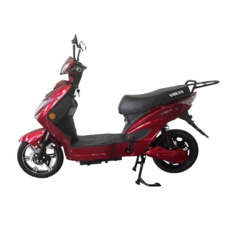 Scuter Electric Fara Permis Volta VSX, 220W, 25km/h, Autonomie Maxima 60km, Cu Pedale, Rosu [10]