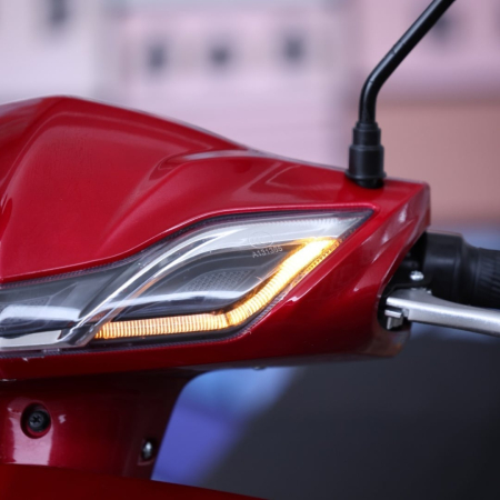 Scuter Electric Fara Permis Volta VSX, 220W, 25km/h, Autonomie Maxima 60km, Cu Pedale, Rosu [5]