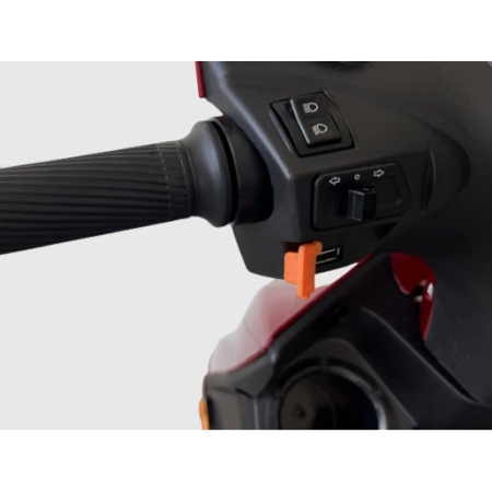 Scuter Electric Fara Permis Volta VSX, 220W, 25km/h, Autonomie Maxima 60km, Cu Pedale, Rosu [16]
