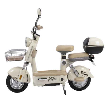 Scuter Electric RDB PARIS+, 600W, fara permis, 48V 20Ah, 25km/h, Maro [3]