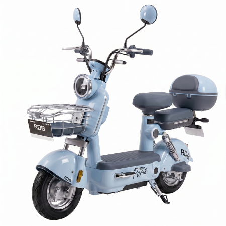 Scutere Electrice - Scuter Electric RDB PARIS+, 600W, fara permis, 48V 20Ah, 25km/h, Albastru