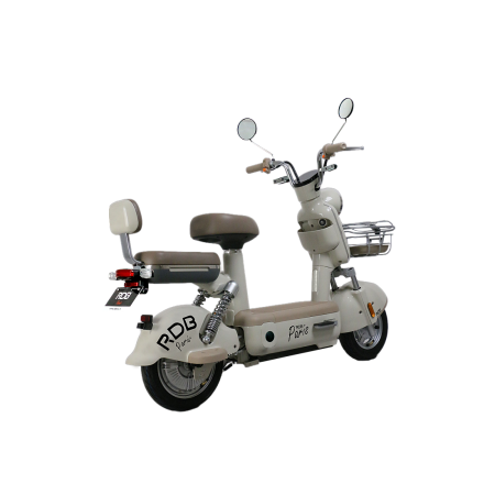 Scuter Electric RDB PARIS, 600W, fara permis, 48V 20Ah, 25km/h, Maro [11]